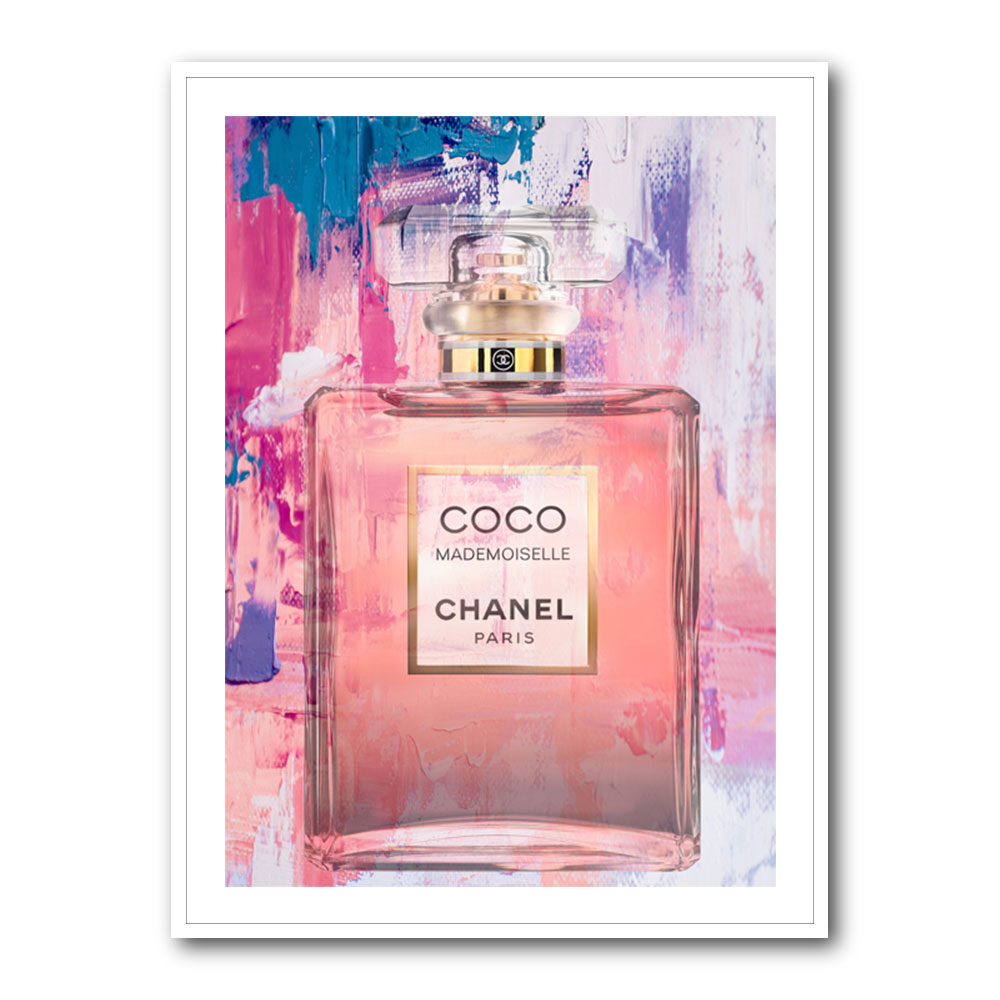 Coco Mademoiselle Perfume Bottle Abstract Wall Art